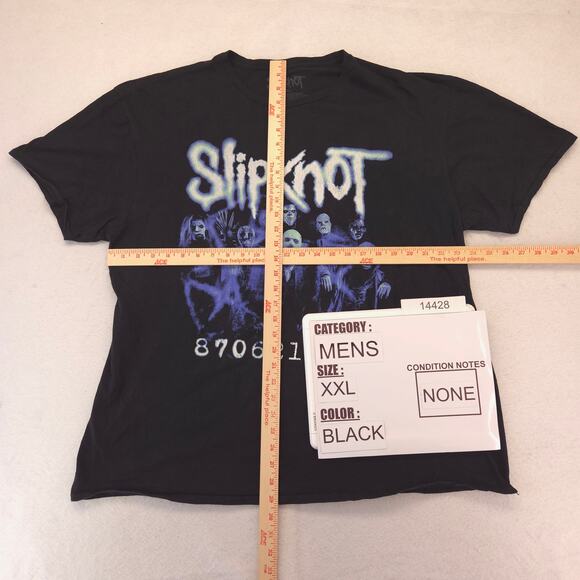 Slipknot Short Sleeve Casual Band Graphic T-Shirt Adult Mens Size 2XL Black - Picture 5 of 9